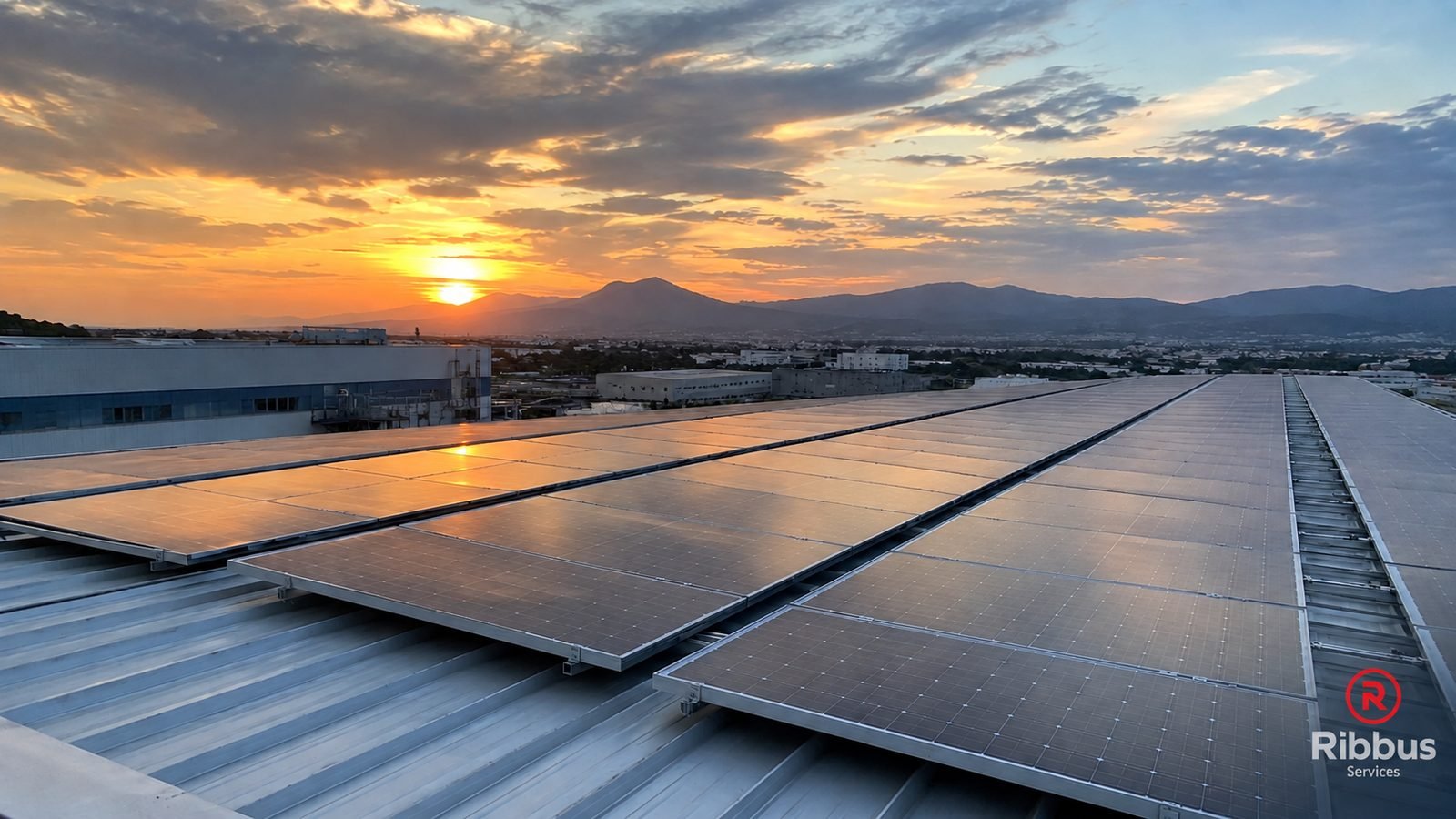 Instalación fotovoltaica en cubierta industrial
